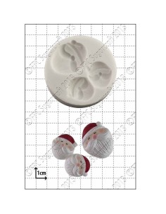 FPC Siliconen Mal Mini Santa Faces