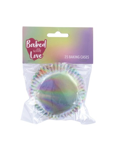 Baked with Love Folie Baking Cups Iridescent -25st-