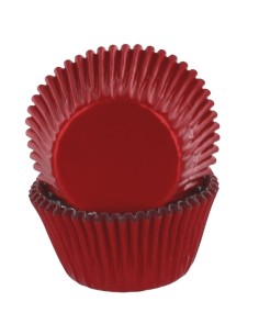 Baked with Love Folie Baking Cups Rood -50st-