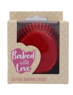 Baked with Love Folie Baking Cups Rood -50st- 2