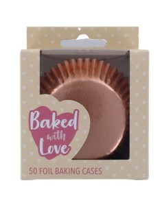 Baked with Love Folie Baking Cups Rose Goud -50st- 2