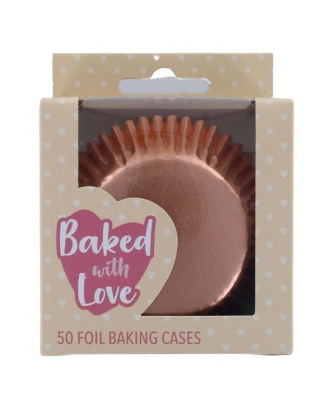 Baked with Love Folie Baking Cups Rose Goud -50st-