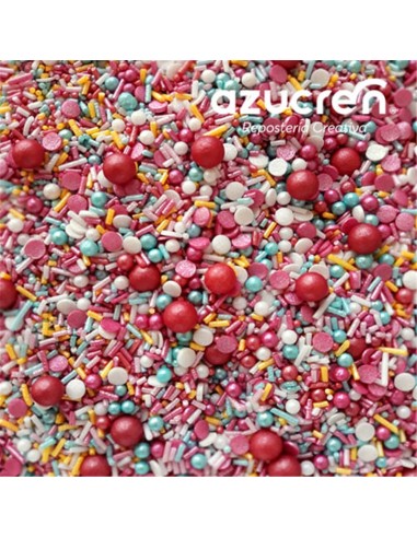 Azucren Sprinkle Mix Cherry -90gr-