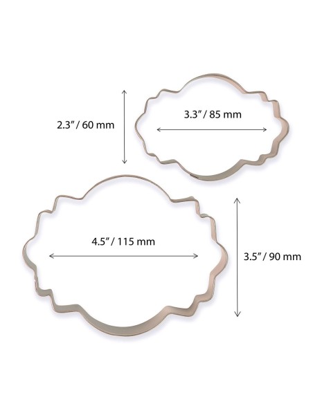 PME Koekjes Uitsteker Set Plaque Style 2 -2st-