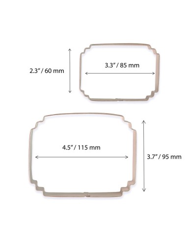 PME Koekjes Uitsteker Set Plaque Style 7 -2st-