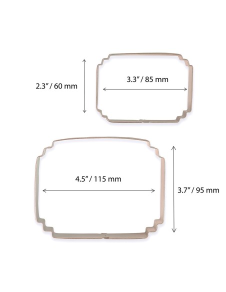 PME Koekjes Uitsteker Set Plaque Style 7 -2st-