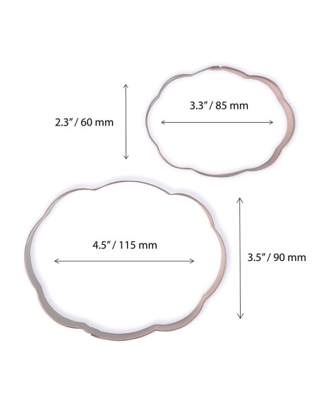 PME Koekjes Uitsteker Set Plaque Style 3 -2st-