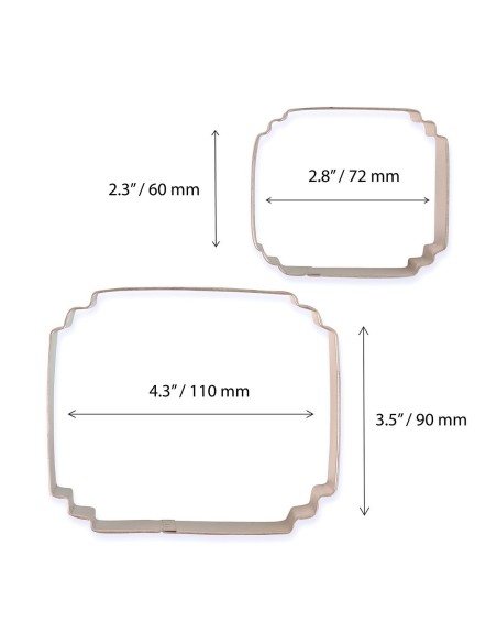 PME Koekjes Uitsteker Set Plaque Style 5 -2st-