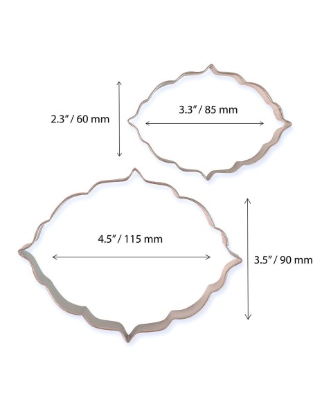 PME Koekjes Uitsteker Set Plaque Style 6 -2st-