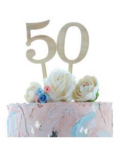 House of Cake Taarttopper Hout Cijfer 7 // 2