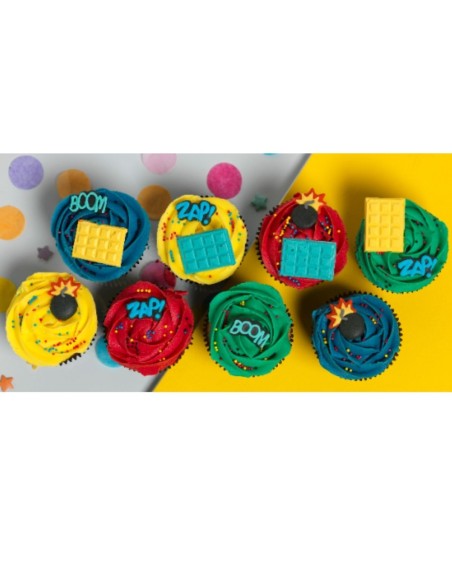 Baked with Love Suikerdecoratie Superhelden -10st-