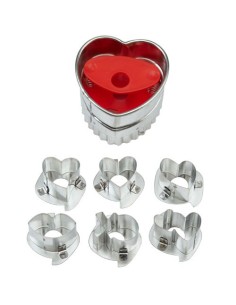 Wilton Cut Outs Heart Linzer (set van 7)