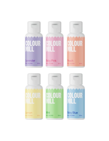 Colour Mill Chocolade Kleurstof Set Pastel -6x20ml-