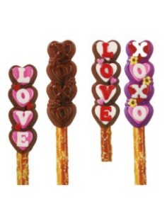 Wilton Chocolate & Candy Pretzel Mold Love