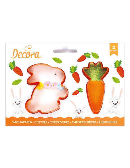 Decora Uitsteker Set Konijn en Wortel  -2st-
