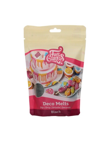 FunCakes Deco Melts Zwart -250gr-