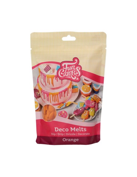 FunCakes Deco Melts Oranje -250gr-