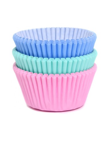 House of Marie Baking Cups Assorti Pastel -75st-