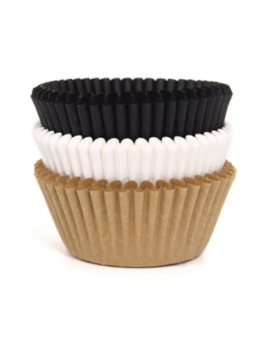 House of Marie Baking Cups Assorti Naturel -75st-