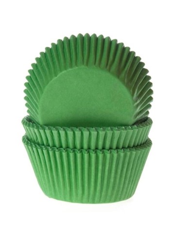 House of Marie Baking Cups Effen Grasgroen (50st)