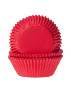 House of Marie Baking Cups Effen Rood (50st) 