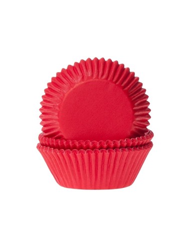 House of Marie Baking Cups Effen Rood (50st) 