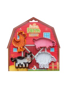 Decora Uitsteker Set Boerderij Dieren -4st-