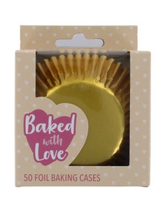 Baked with Love Folie Baking Cups Goud -50st- 2