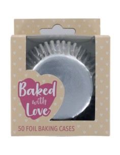 Baked with Love Folie Baking Cups Zilver -50st- 2