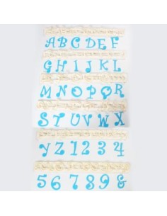 FMM Tappit Set Alfabet & Cijfers Hoofdletters - Funky