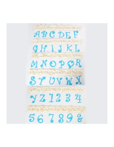 FMM Tappit Set Alfabet & Cijfers Hoofdletters - Funky