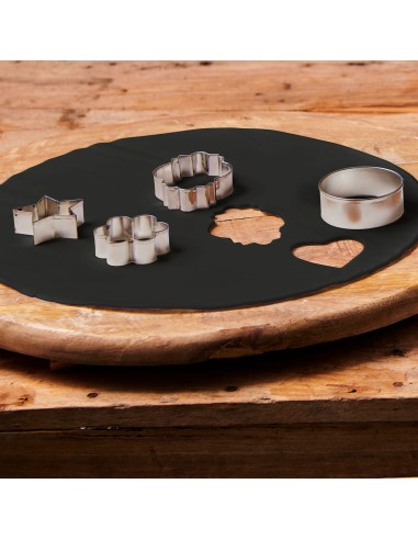 FunCakes Uitgerolde Fondant Disc Raven Black