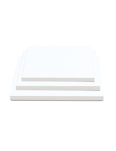 Decora Cake Drum Vierkant -30cm- Wit