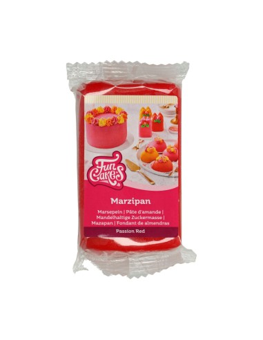 FunCakes Marsepein Rood Passion Red -250gr-