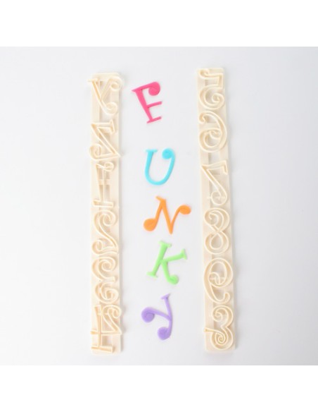 FMM Tappit Set Alfabet & Cijfers Hoofdletters - Funky