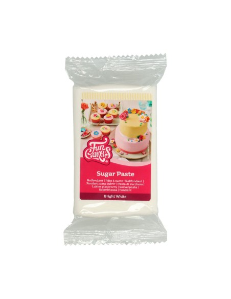 FunCakes Rolfondant Vanille Wit Bright White -250gr-