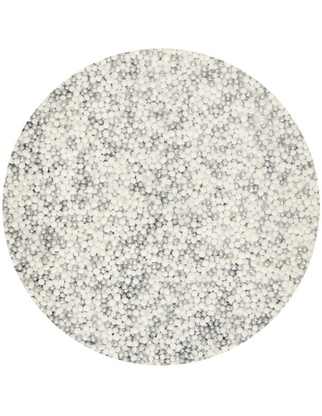 FunCakes Musketzaad Zilver-Wit -80gr-