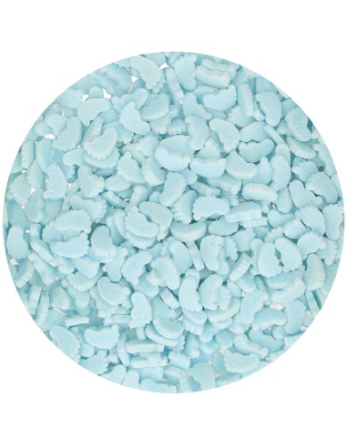FunCakes Confetti Babyvoetjes Blauw -55gr-