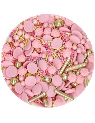 FunCakes Sprinkle Medley Glamour Pink -65gr-