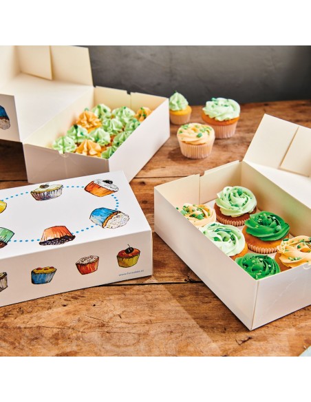 FunCakes Cupcake Doos 6 Cakes -3st-