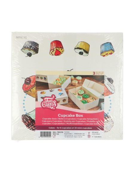 FunCakes Cupcake Doos 6 Cakes -3st-