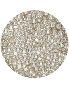 FunCakes Suikerparels Metallic Zilver 8mm -80gr-