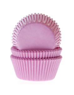 House of Marie Baking Cups Effen Licht Roze -48st-