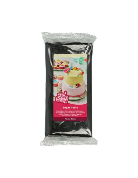 FunCakes Rolfondant Zwart Raven Black -1kg-