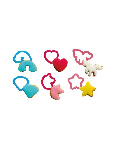 Decora Uitsteker Set Mini Eenhoorn Set -6st-