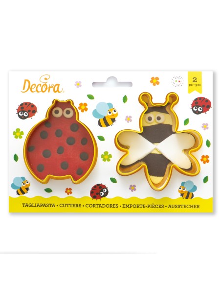 Decora Uitsteker Set Lieveheersbeestje en Bij -2st-