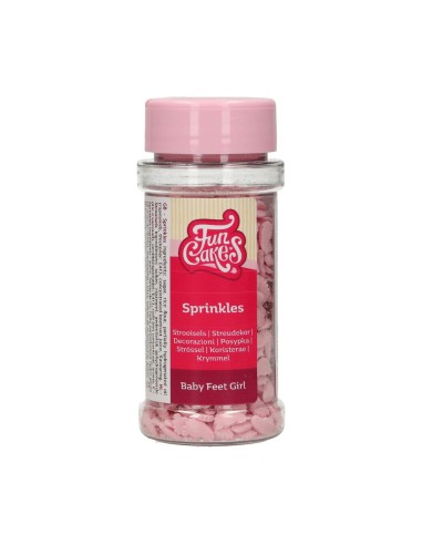 FunCakes Confetti Babyvoetjes Roze -55gr-