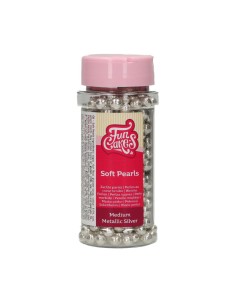FunCakes Zachte Parels Zilver Medium -55gr- 2