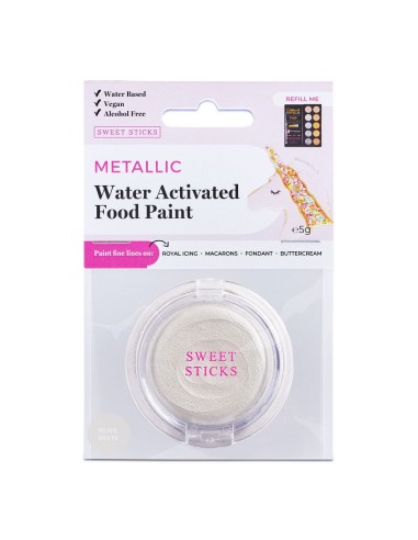 Sweet Sticks Eetbare Waterverf Pearl White -5gr- //