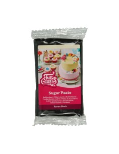 FunCakes Rolfondant Zwart Raven Black -250gr-